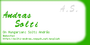 andras solti business card